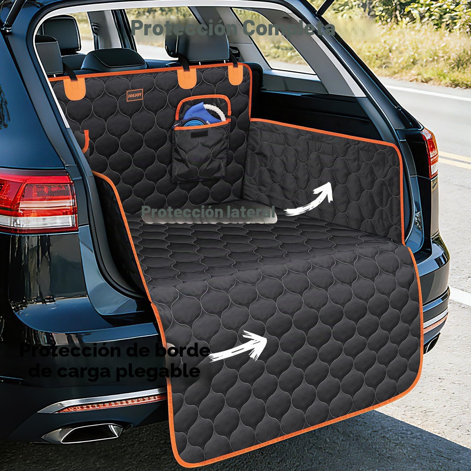 JOEJOY Protector Maletero Coche Perros con Protección Lateral, Universal Funda Maletero Coche Perros Imperméable Anti-rayures - Facil Mantenimiento