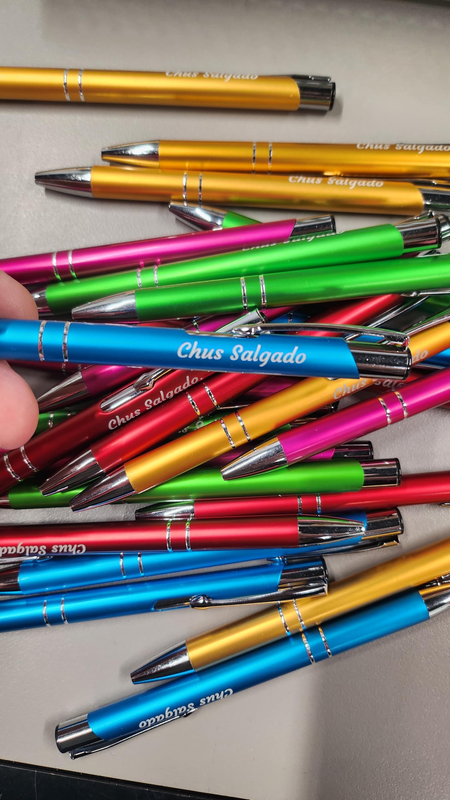 Uvimark | 50 Bolígrafos Personalizados | Artículos publicitarios | Merchandising | Regalos de Empresa | Detalles de Boda | Bolígrafos Personalizables