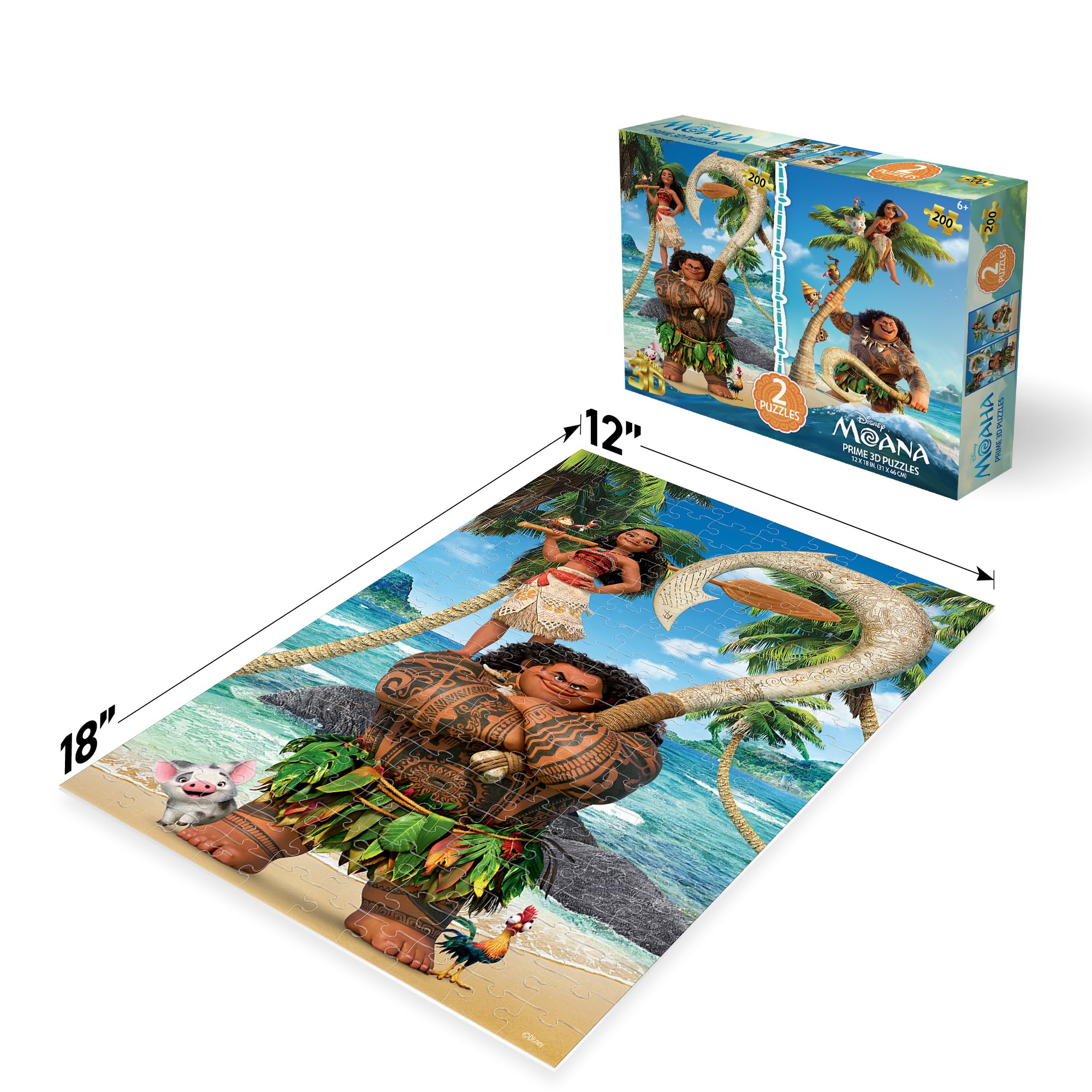 Amazon.co.jp: Prime 3D | ディズニー | モアナ | 200ピース 3D