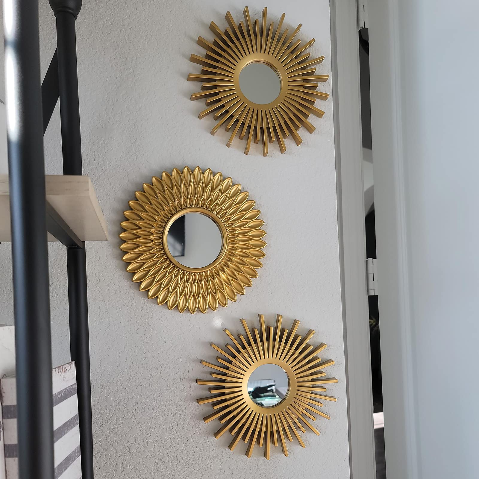 Set di decorazioni da parete in oro per camera da letto, bagno, decorazione da parete