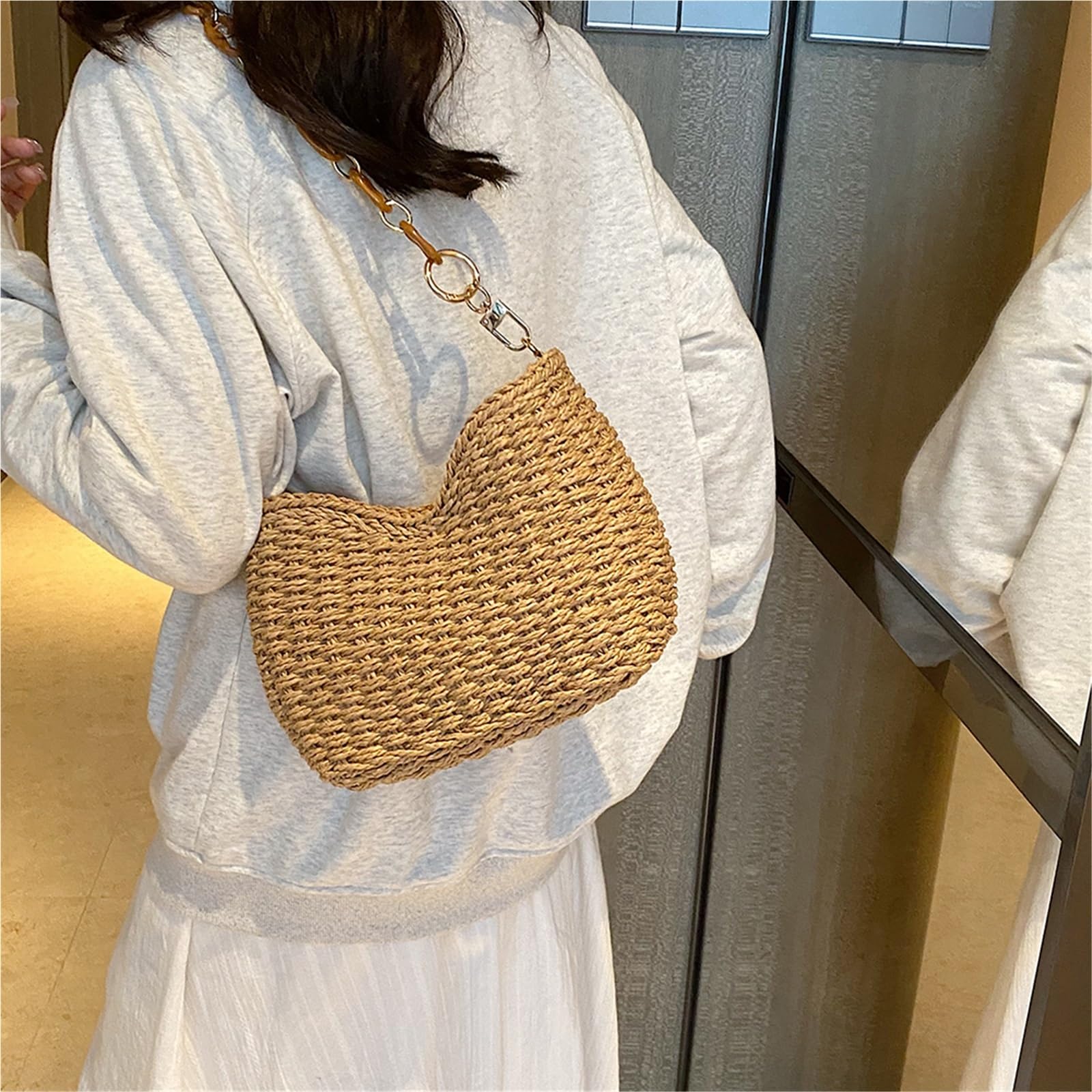 Bolso de Playa Tejido Paja