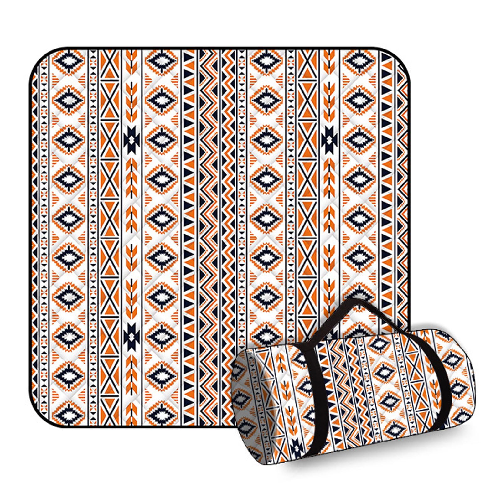 Coperte Picnic Accessori Campeggio Con Retro Impermeabile Tappetino Spiaggia Per Escursioni All'aperto Giardino Famiglia Viaggi-Orange