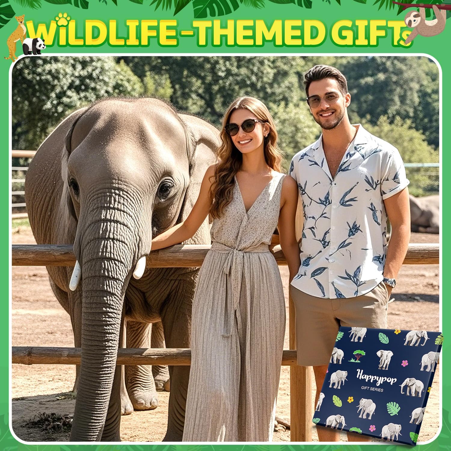 HAPPYPOP Funny Socks for Men Women - Elelphant Cat Gifts, Moose Koala Fox Socks for Teens - Image 6