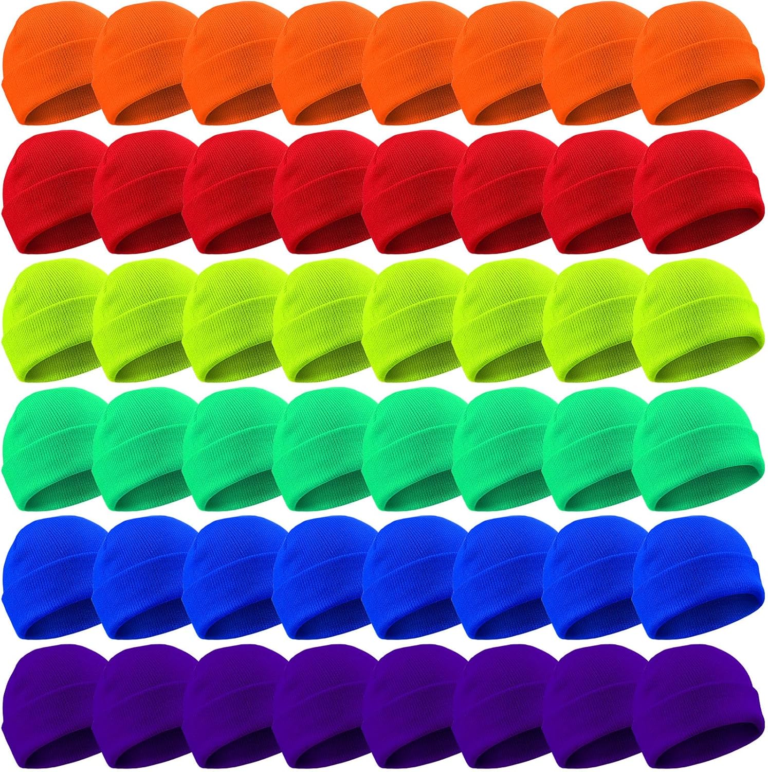 Yahenda 48 Pack Knit Beanies Hats Winter Beanie Hats Warm Knitted Cuffed Skull Cozy Cap for Men Women Unisex