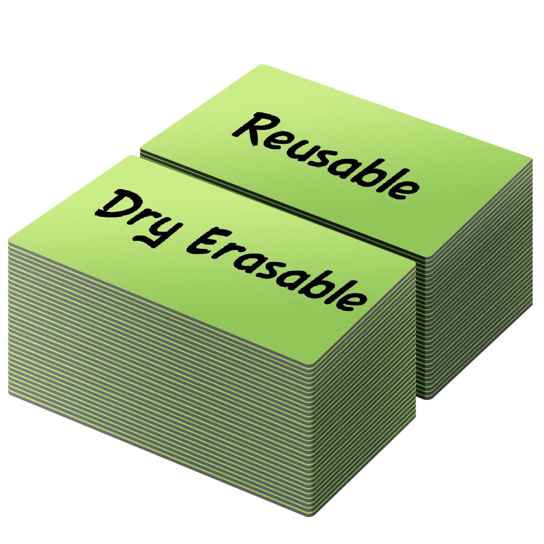 LLPT Dry Erase Magnetic Labels 2" x 4" 50 Packs Blank Writable Magnet Stickers Reusable for Refrigerator Shelf Whiteboard Toolbox Craft and Other