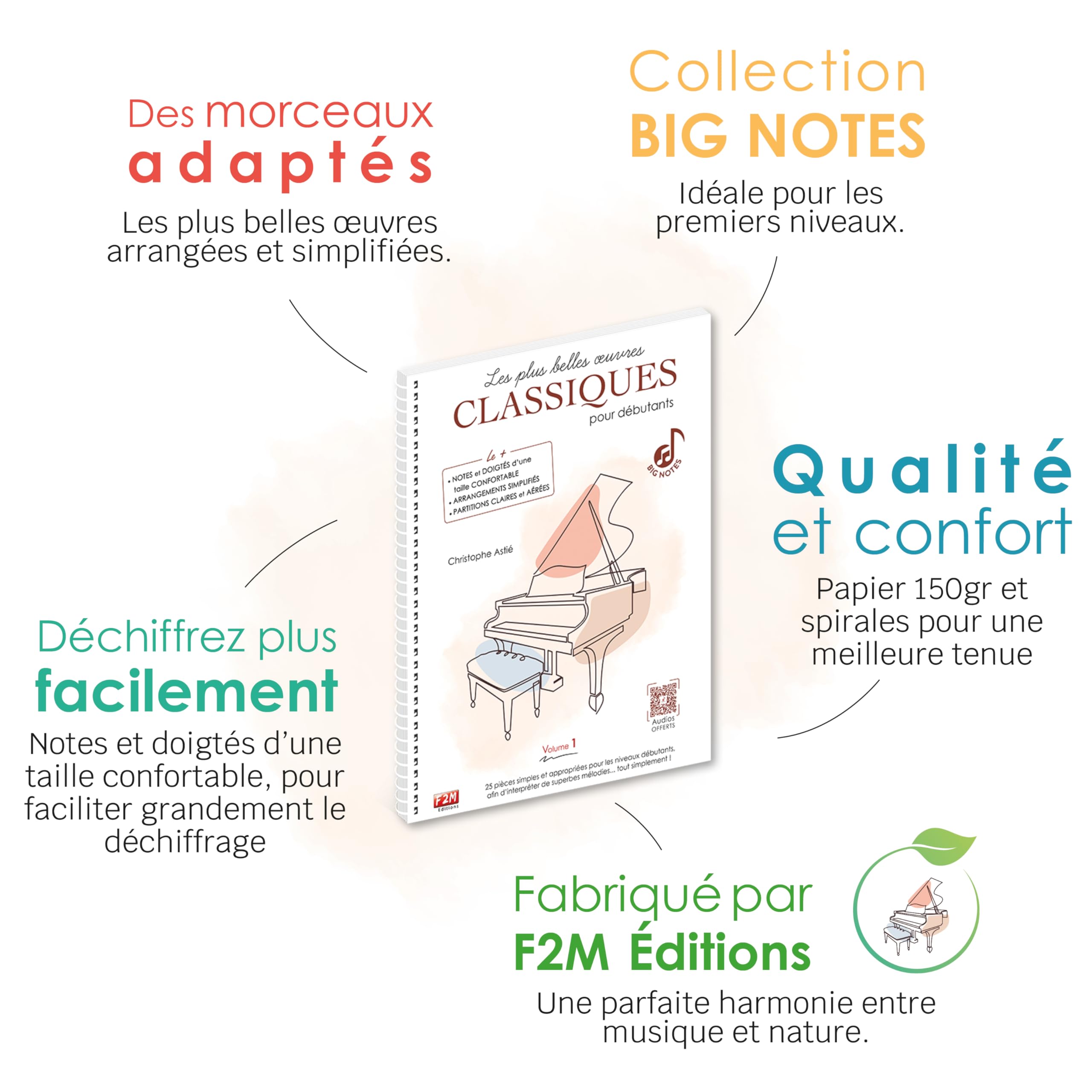LES PLUS BELLES OEUVRES CLASSIQUES POUR DÉBUTANTS - VOL 1