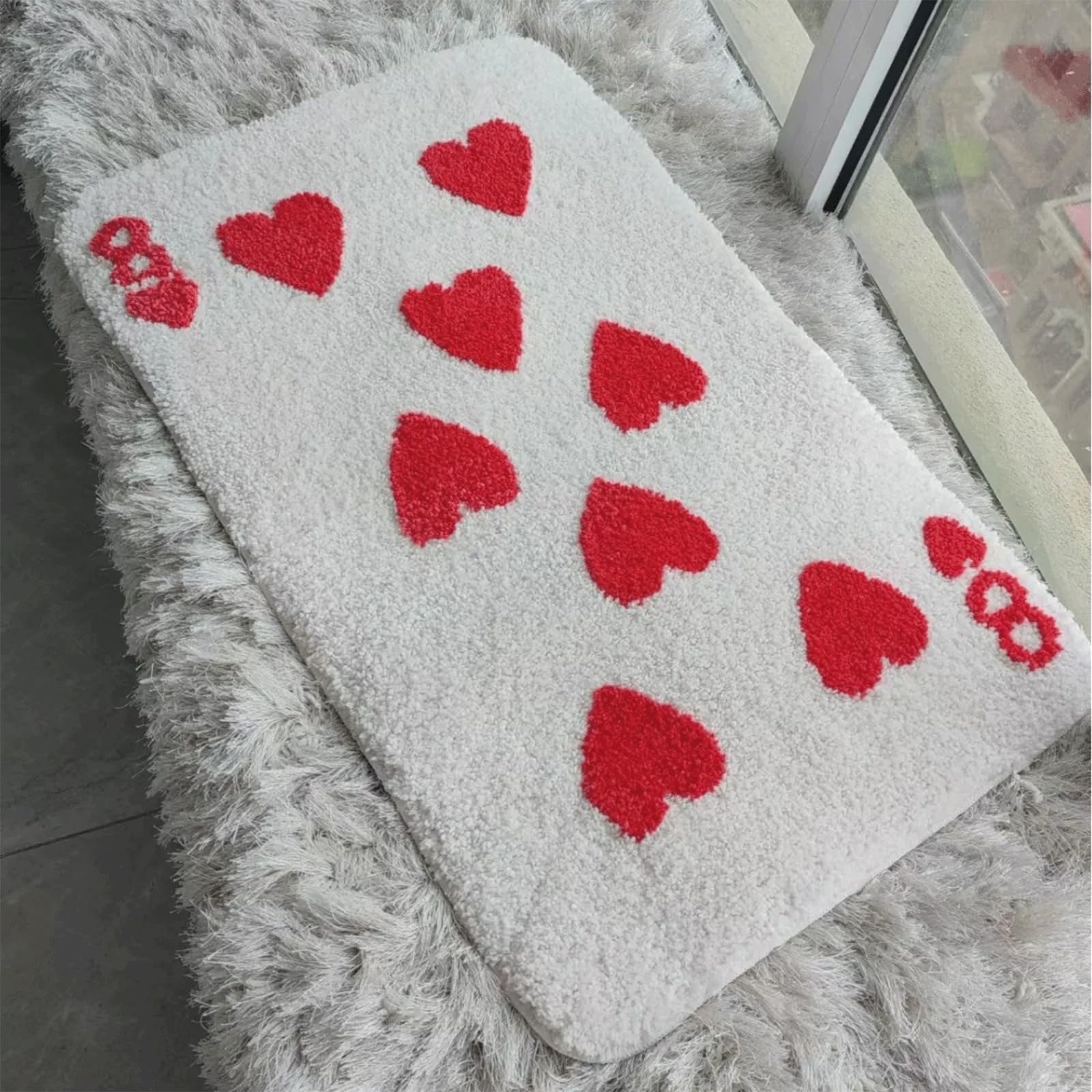 Amazon.com: Room Decor Y2K Cool Rugs Aesthetic Eight of Hearts