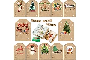 Personalized Christmas Self-Adhesive Name Tags
