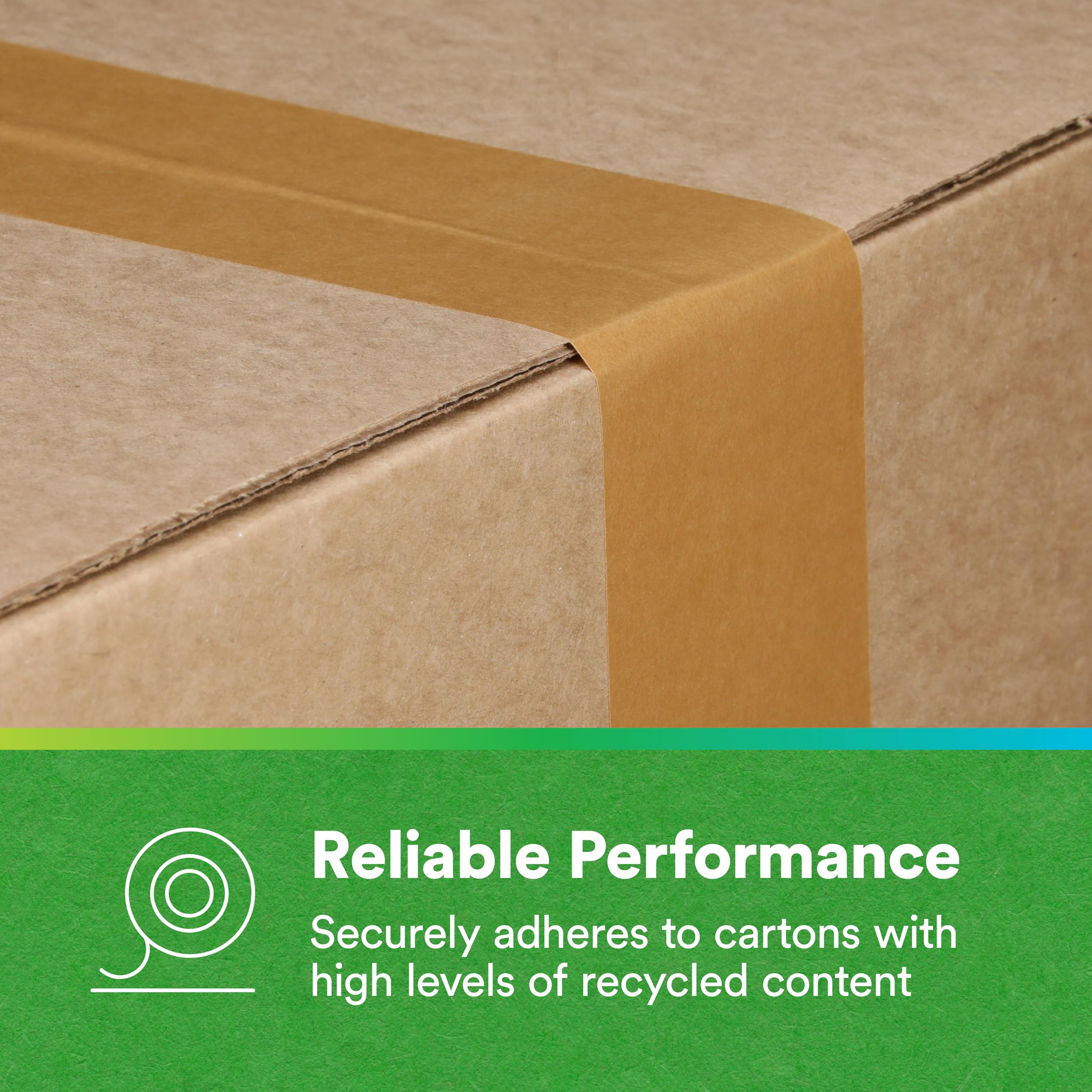 3M Scotch Performance Paper Box Nastro sigillante 570, marrone, 72 mm x 500 m, 1 rotolo, compatibile con il riciclaggio, ideale per imballaggio, spedizione e trasloco