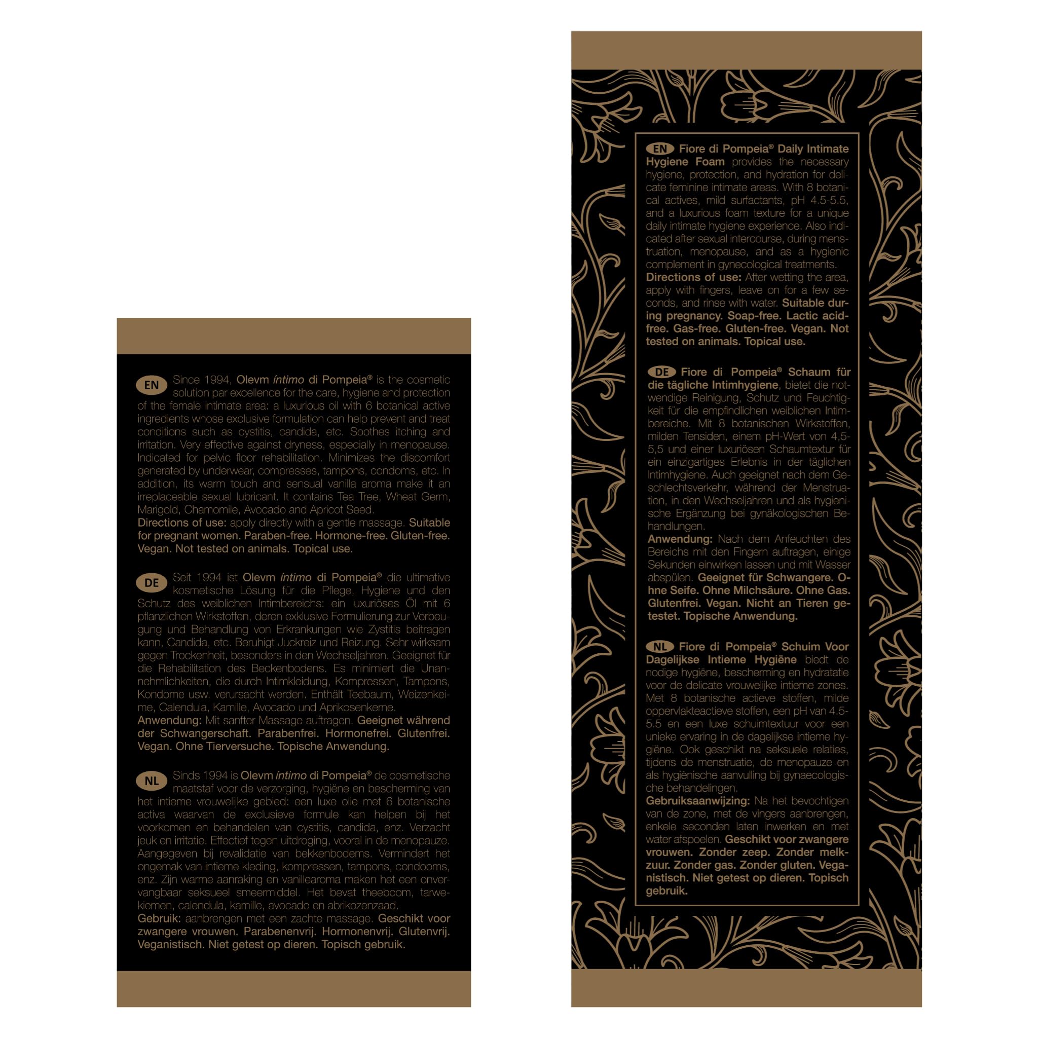 Ritual Diario de Salud íntima de Pompeia Life (Olevm íntimo di Pompeia 50ml + Fiore di Pompeia 140ml)