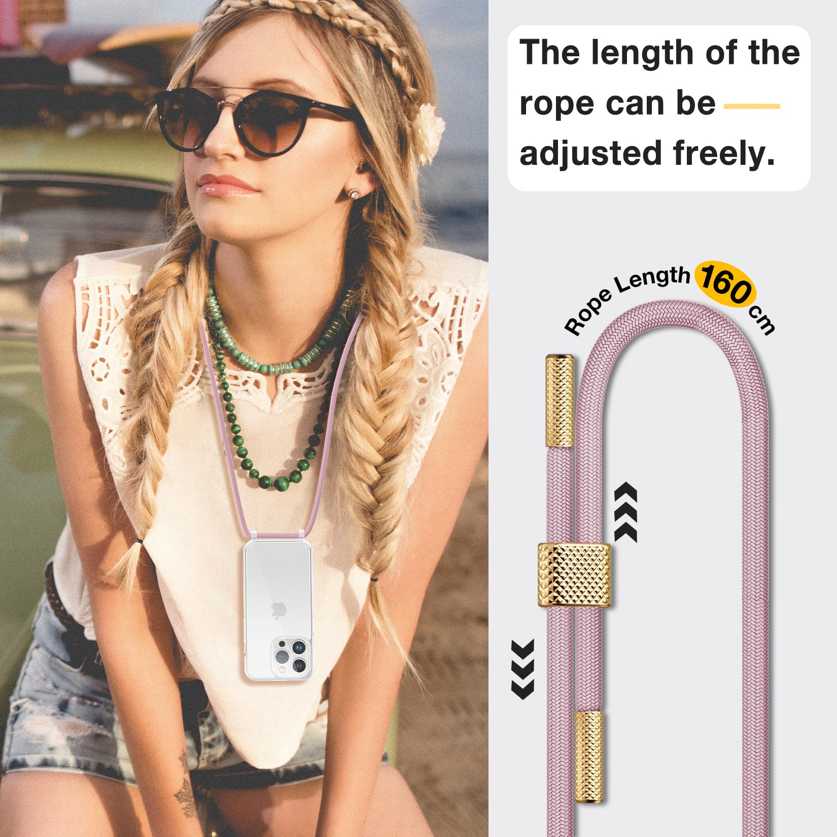 Yirlbey Cover Con Cordino Orologi Per IPhone 15 Plus 6,7