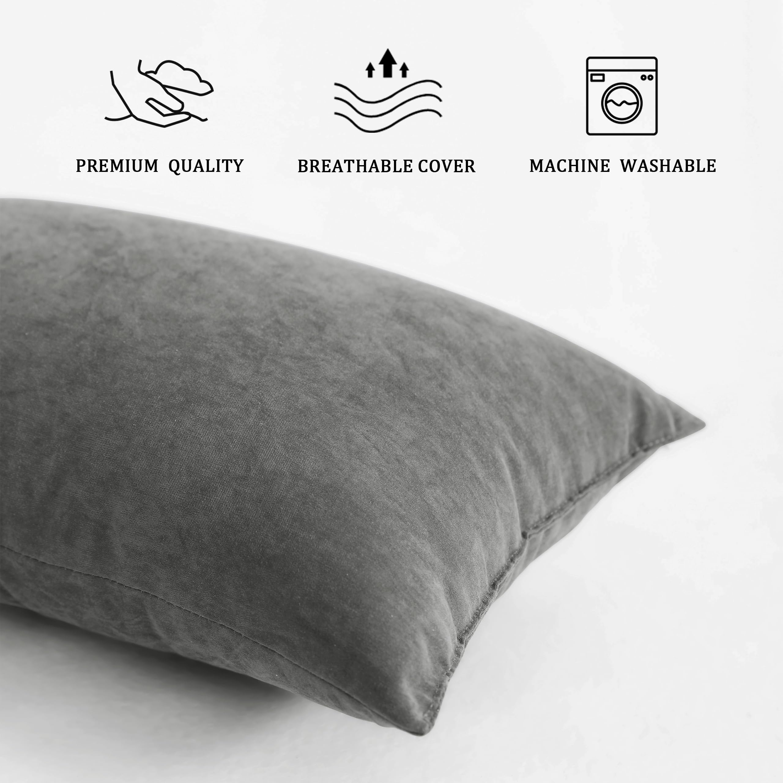 BEDSUM Paquete de 2 almohadas pequeñas, mini almohadas de microfibra de 11 x 7 pulgadas para niños pequeños, viajes, mascotas, suaves y lavables a máquina, almohadas pequeñas con excelente resistencia