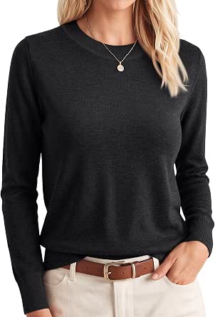 EFAN Women's Wool Blend 2026 Fall Business Casual Lightweight Sweater