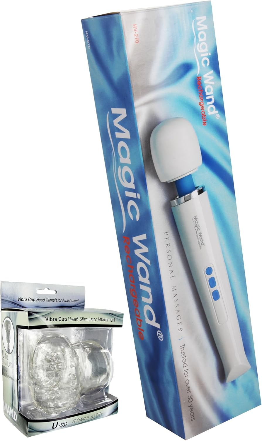 Magic Wand Rechargeable Personal Massager with Male Attachment