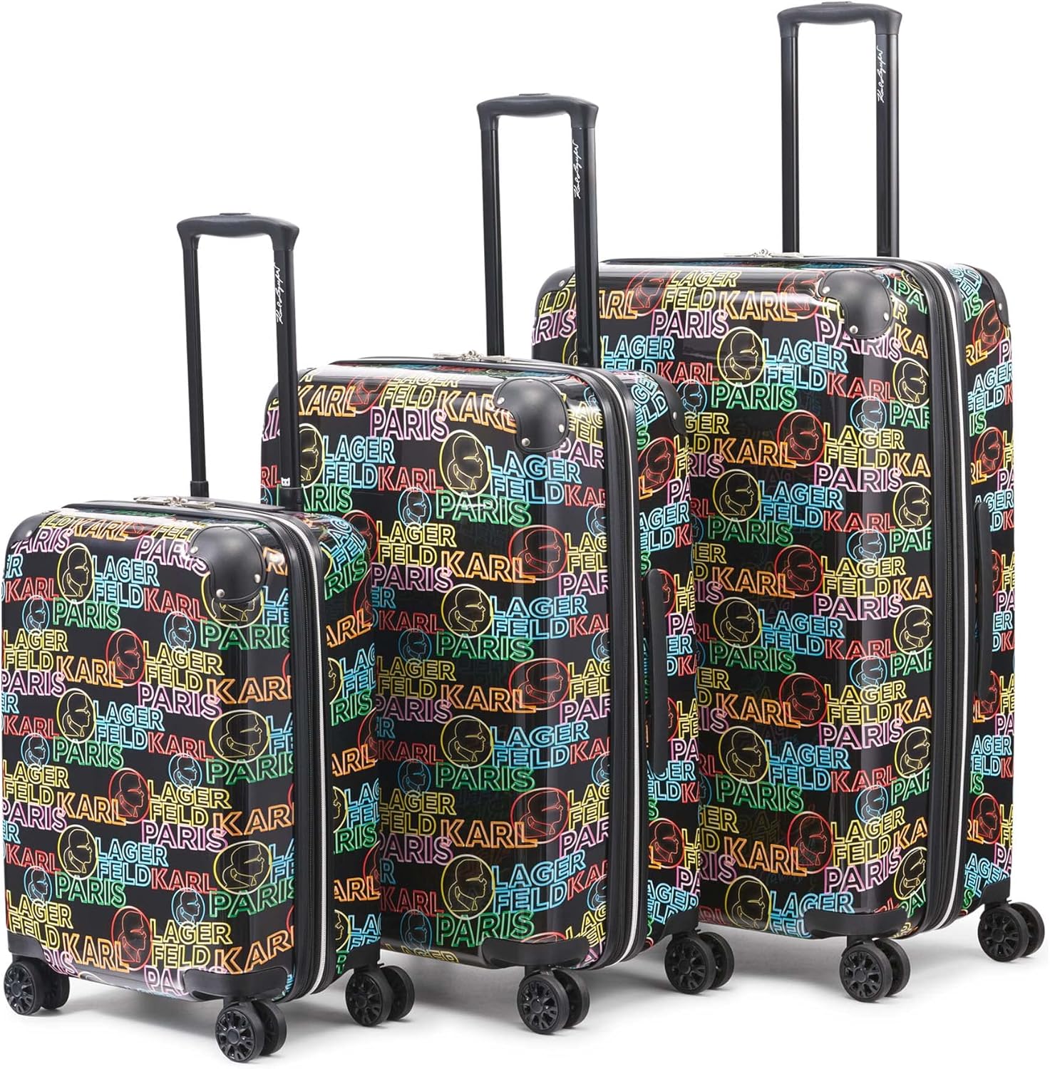 KARL LAGERFELD Paris Neon 25" Upright Luggage, Multi