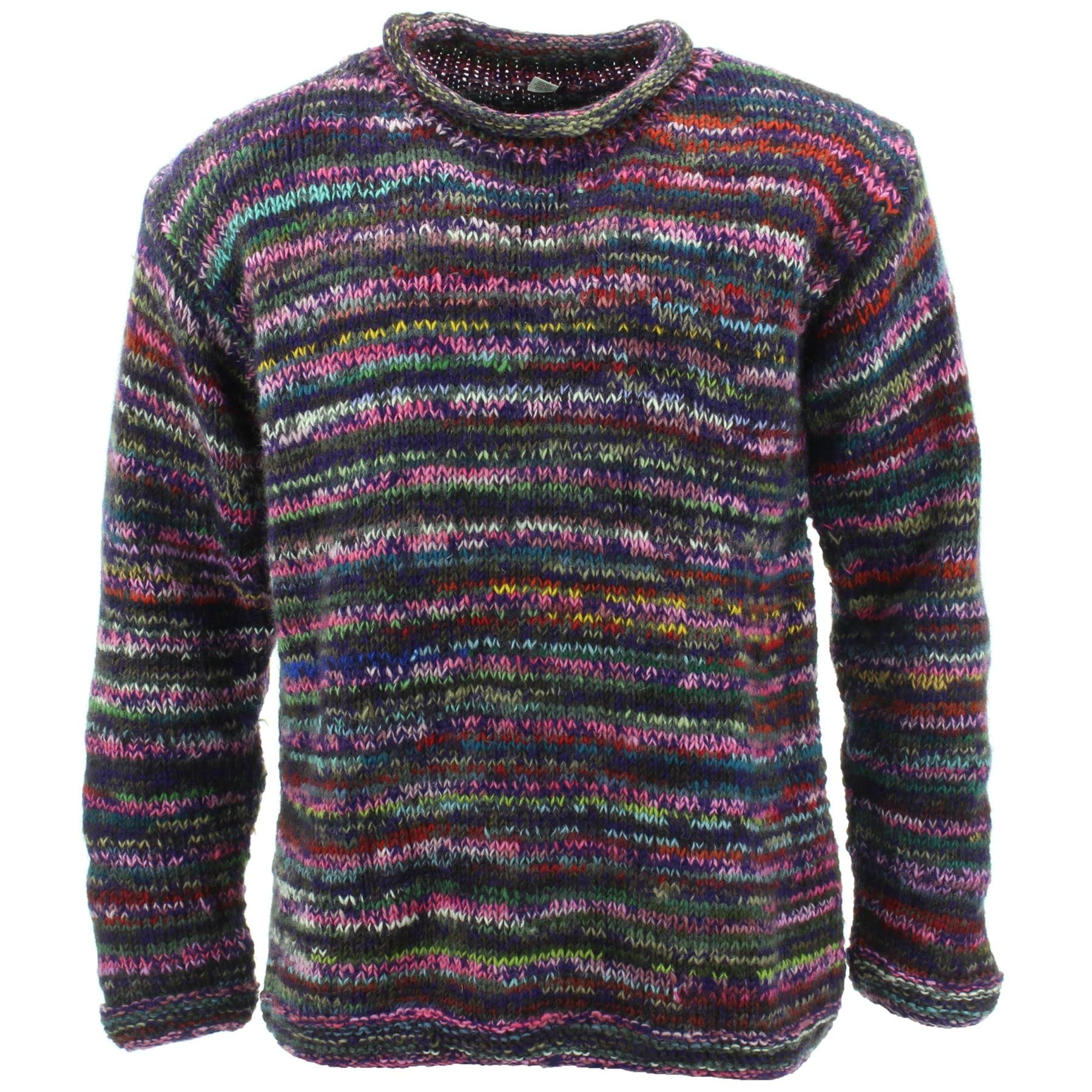 LOUDelephant Chunky Wool Knit Jumper - SD Purple Mix (3X-Large)