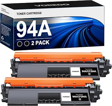 94A Black Toner Cartridge CF294A Toner Cartridge Replacement for HP 94A CF294A 94X CF294X Work for LaserJet Pro MFP M118dw M148dw M148fdw M149fdw M148 M118 M149 Printer, 2 Black