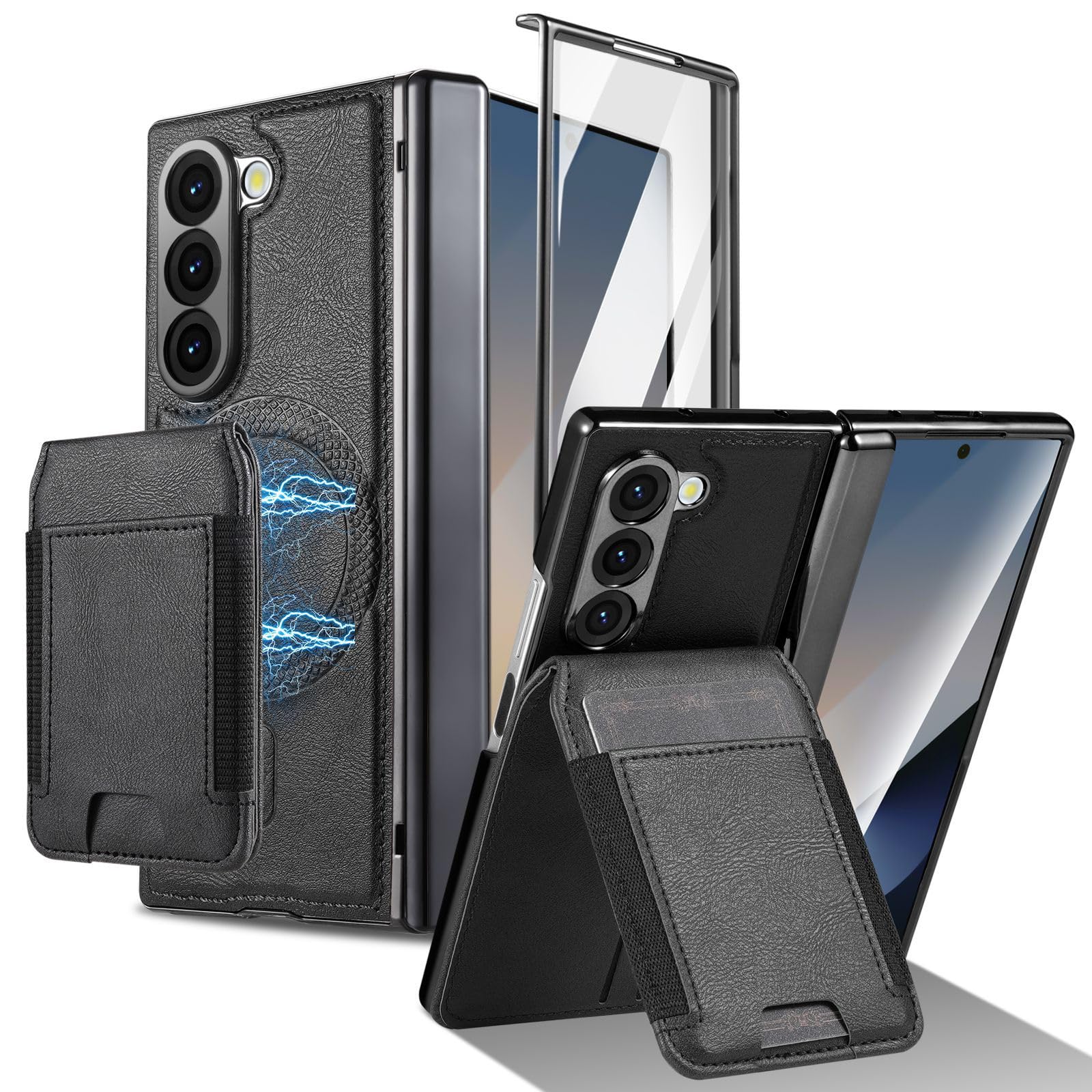Funda Cuero para Samsung Galaxy Z Fold 8 Ultra, Cartera Magnética