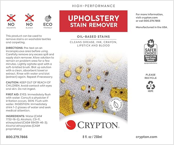 Crypton Upholstery Gold and Purple Stain Remover Kit with Odor Out Deodorizer (8 fl. oz.)