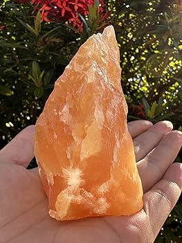 橘　 水晶 收藏級】巨無霸粉紅骨幹×橘子水晶