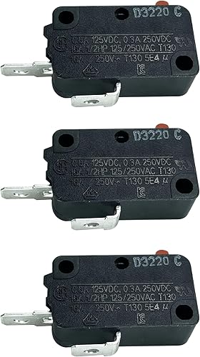 LONYE DA34-00011B - Interruptor dispensador de refrigerador de repuesto para refrigerador Samsung 3B73362F SZM-V16-FA-63 AP4141015 (paquete de 3)