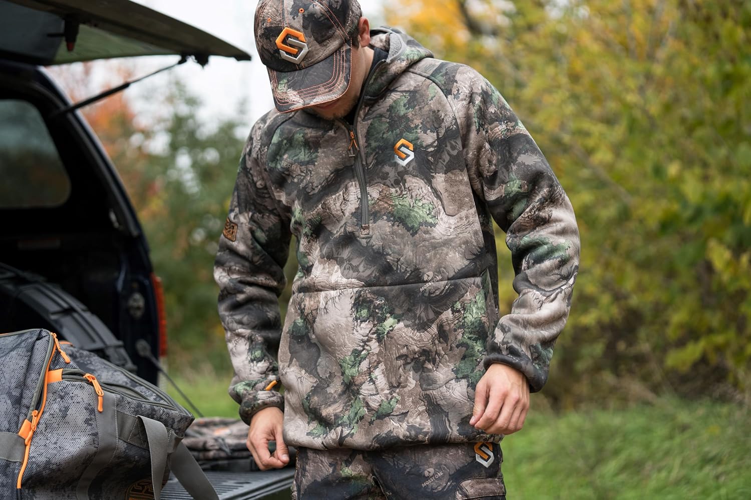 ScentLok BE:1 Ridge Half Zip Midweight Hoodie - Odor Controlling Camo Hunting Jacket