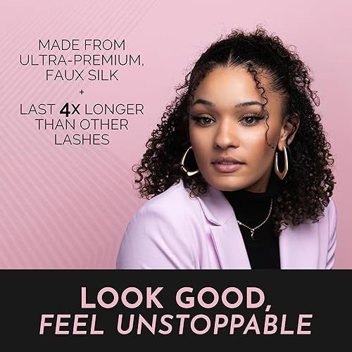 Miniatura 7 de Luxillia Kit de pestañas magnéticas – Juego de pestañas magnéticas y delineador de ojos de 16 piezas con aplicador – Aspecto natural, fácil