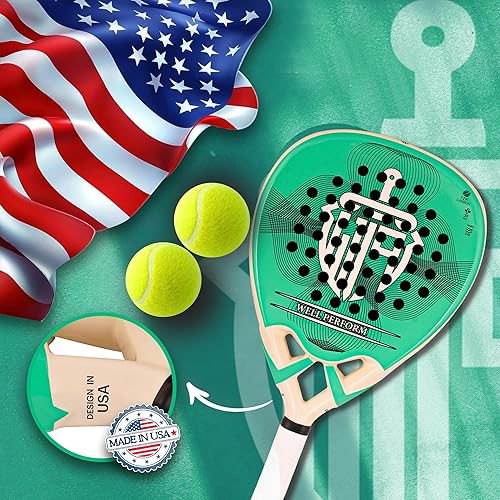 Miniatura 5 de Raqueta de pádel de fibra de carbono Superficie Raqueta de tenis Pop Tenis de playa