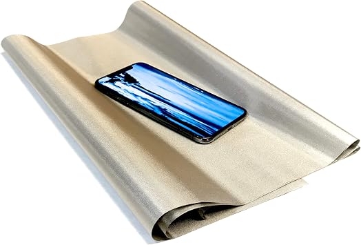 Cyber NC-TF Faraday Fabric EMF RF Shielding Nickel Copper Taffeta Fabric Roll 42" x 1