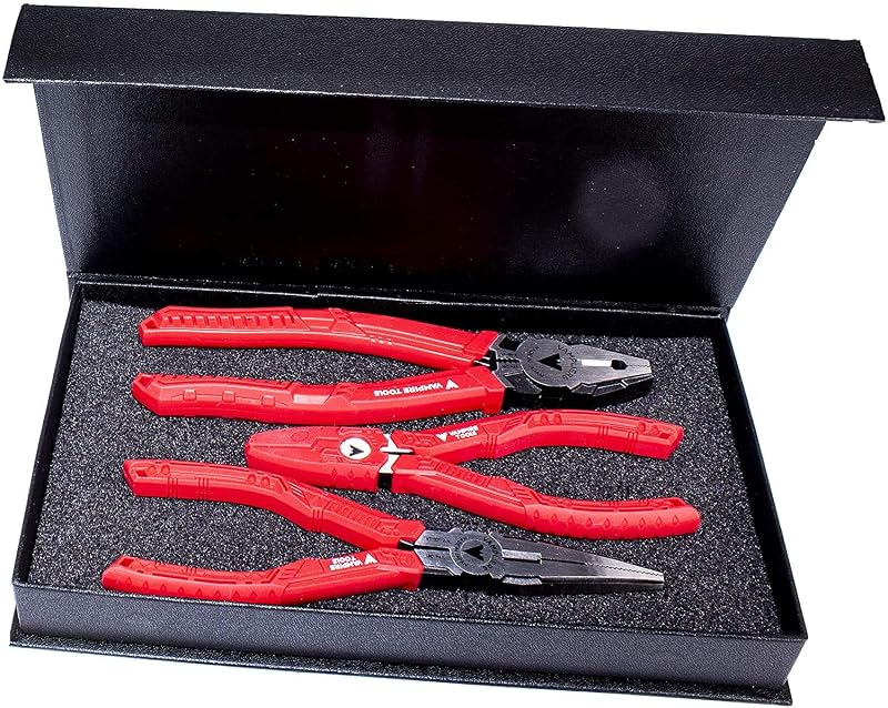 Kit de Alicates Extratores de Parafusos Vampliers com 3 Peças e Caixa Presente, Fabricado no Japão