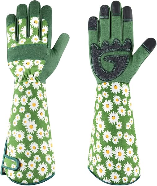 PHIRAH Breathable Touchscreen Gardening Gloves for Women