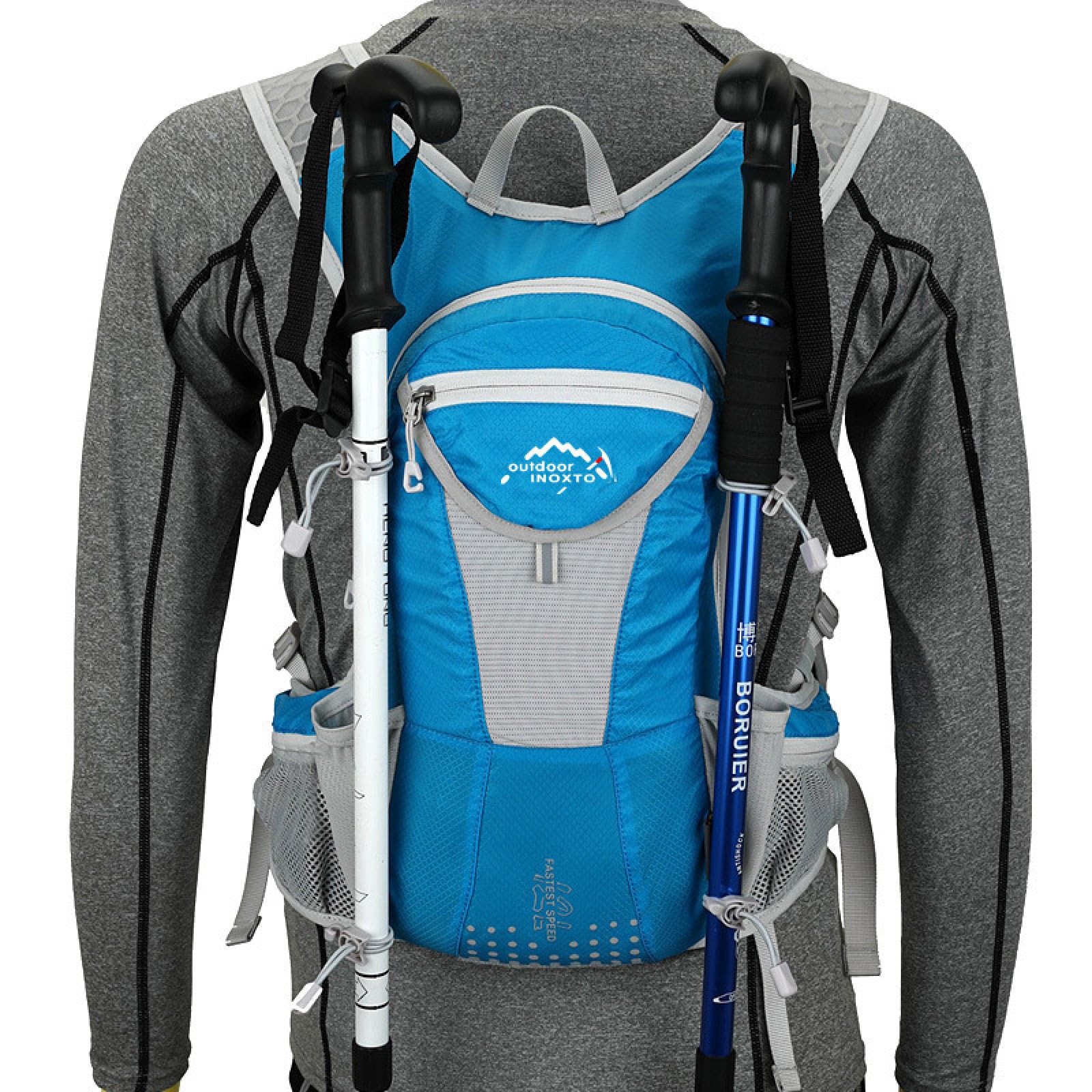 Mochila deportiva 12L Mochila de ciclismo Bolsa de hidratación Bolsa de trekking Bolsa de trail running, naranja, 22 * 20 * 43CM