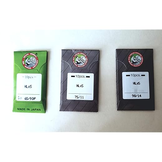 Oragn Needles HLX5 for Quilting Machines Juki TL2000QI, TL2010Q, TL98 Series, Janome 1600P and Janome 1600P-QC Size 9 11 and 14