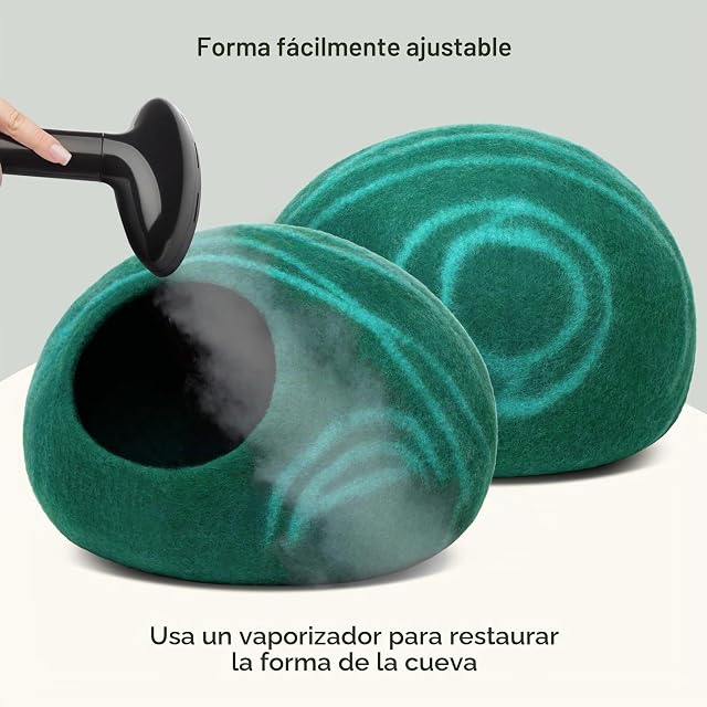 Foto 5 de 7 de MEOWFIA Cueva de Cama para Gatos de Fieltro Premium