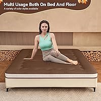 Vista 33 de Dr.Futon Colchón de futón japonés extra grueso plegable enrollable para invitados, tumbona y Tavel