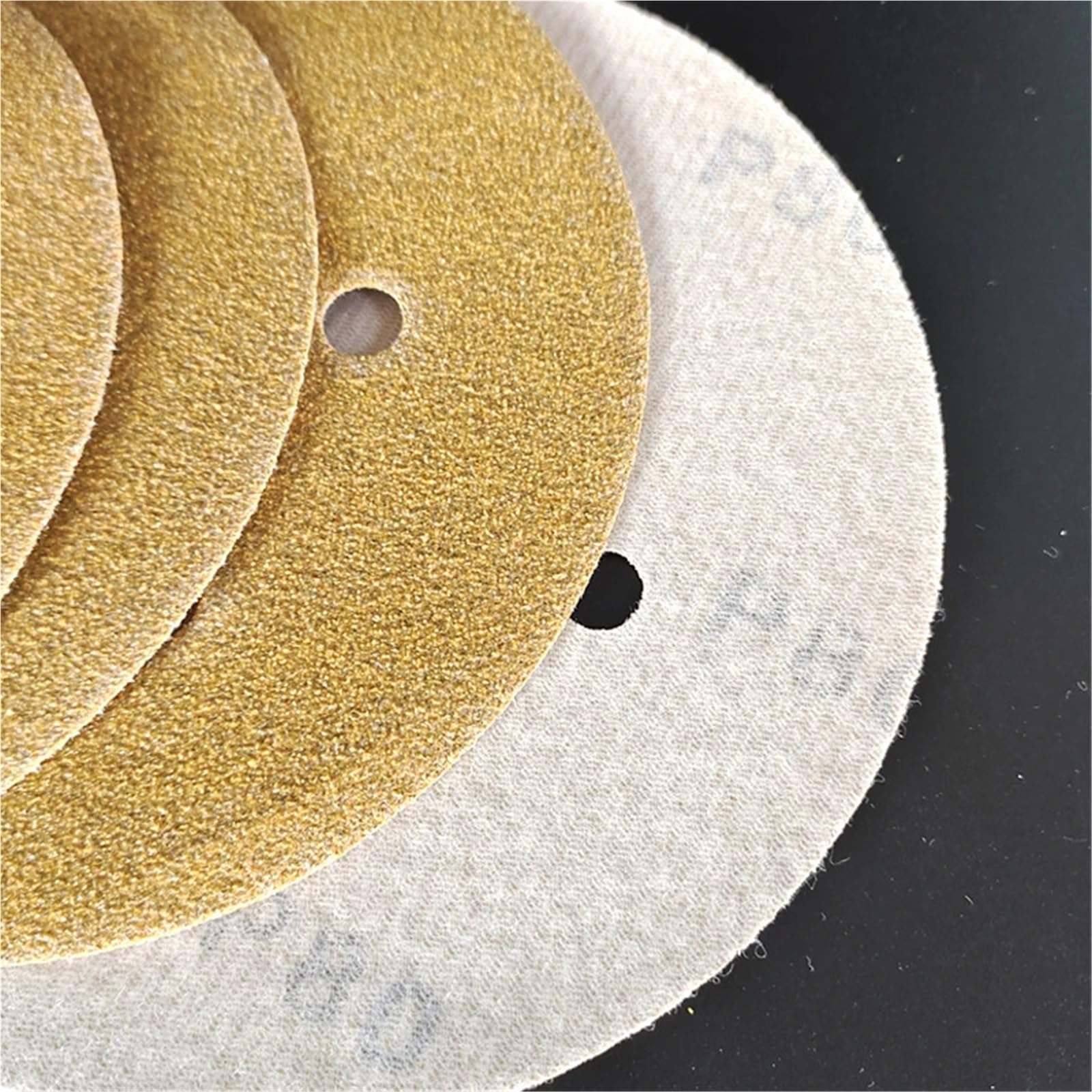 20 pezzi 6 "carta vetrata a secco a fori disco da 150 mm floccaggio autoadesivo Adatto per legno e pareti(120 grit,100pcs A box)