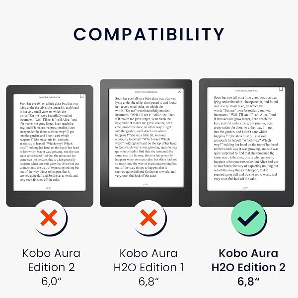 kwmobile Étui Compatible avec Kobo Aura H2O Edition 2 Coque - Étui à Rabat magnétique Tablette eReader Similicuir - Lavande - 2