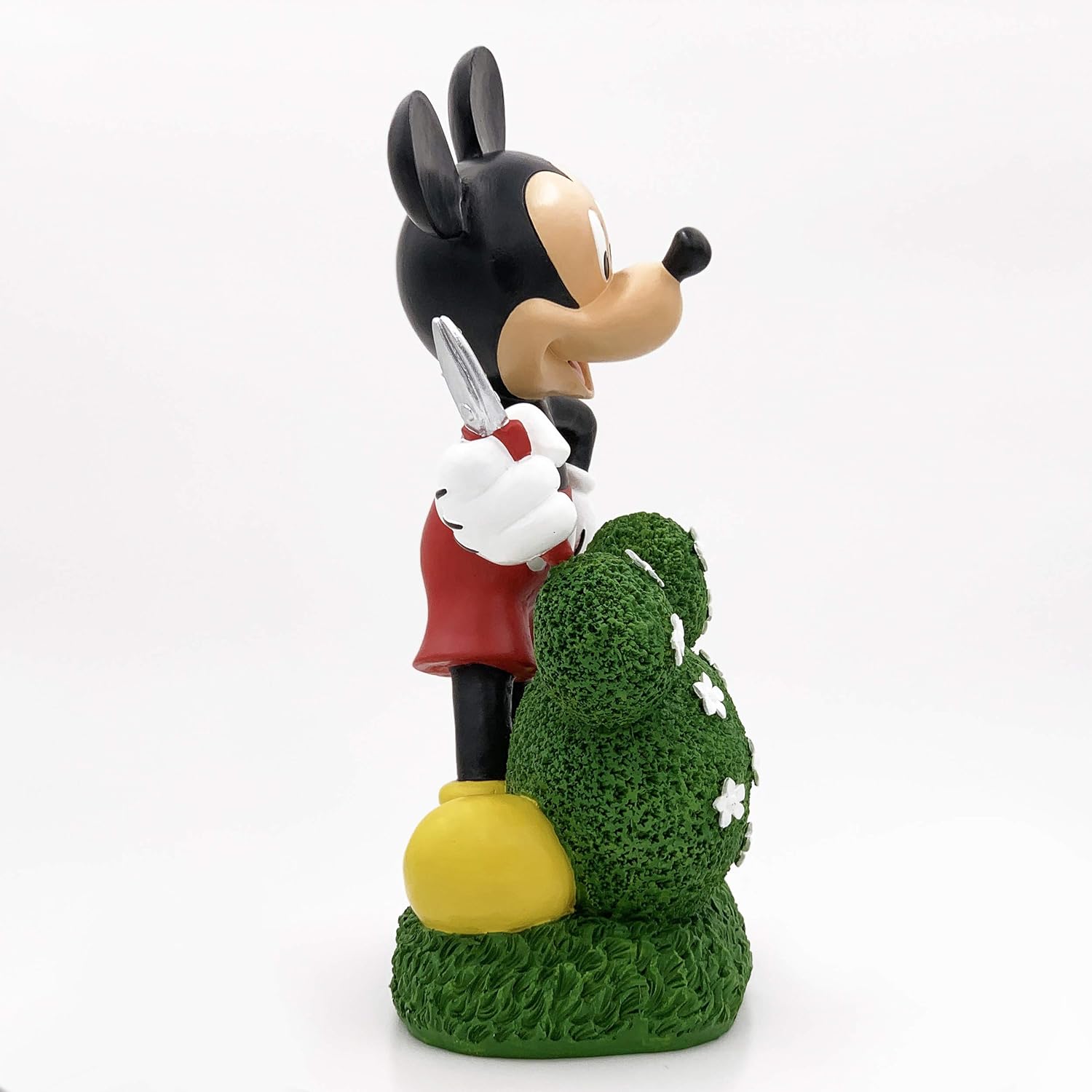 Large Mickey Mouse Topiary Garden Statue, Official Disney Product, Large 14 Inches Tall and 7 Inches Wide, Made of Stone Resin.