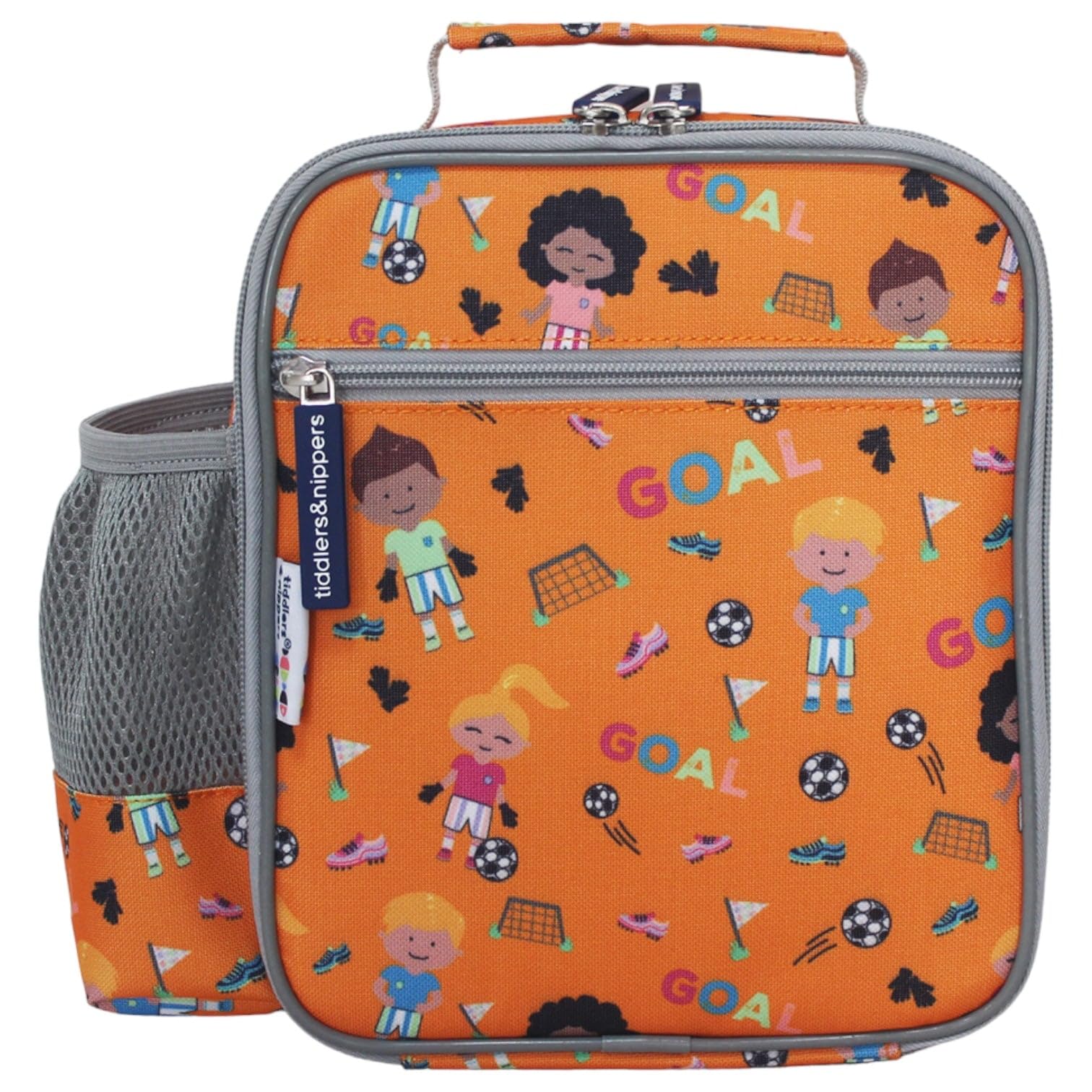 tiddlers & nippers Kids Lunch Bag, Football Fun