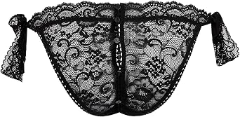 Aubade Women's Boite A Desire Culotte Coquine Bikini- Adjustable Ties at Side, Black (Noir), One Size (US: XS-M)
