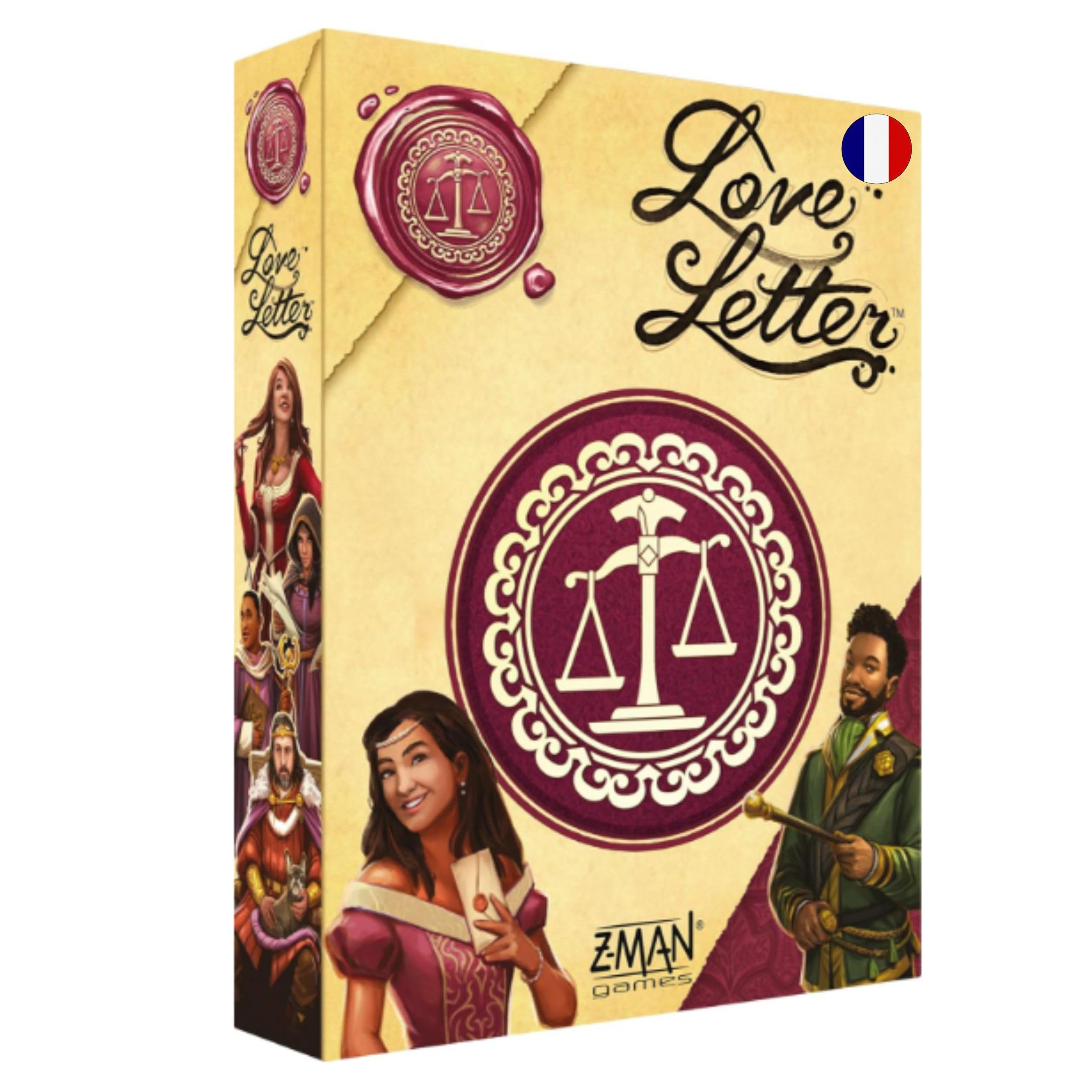 Asmodee Love Letter Jeu de Cartes Stratégique 10 Ans 2-6 Joueurs 15 Min Version Française Z-Man Games