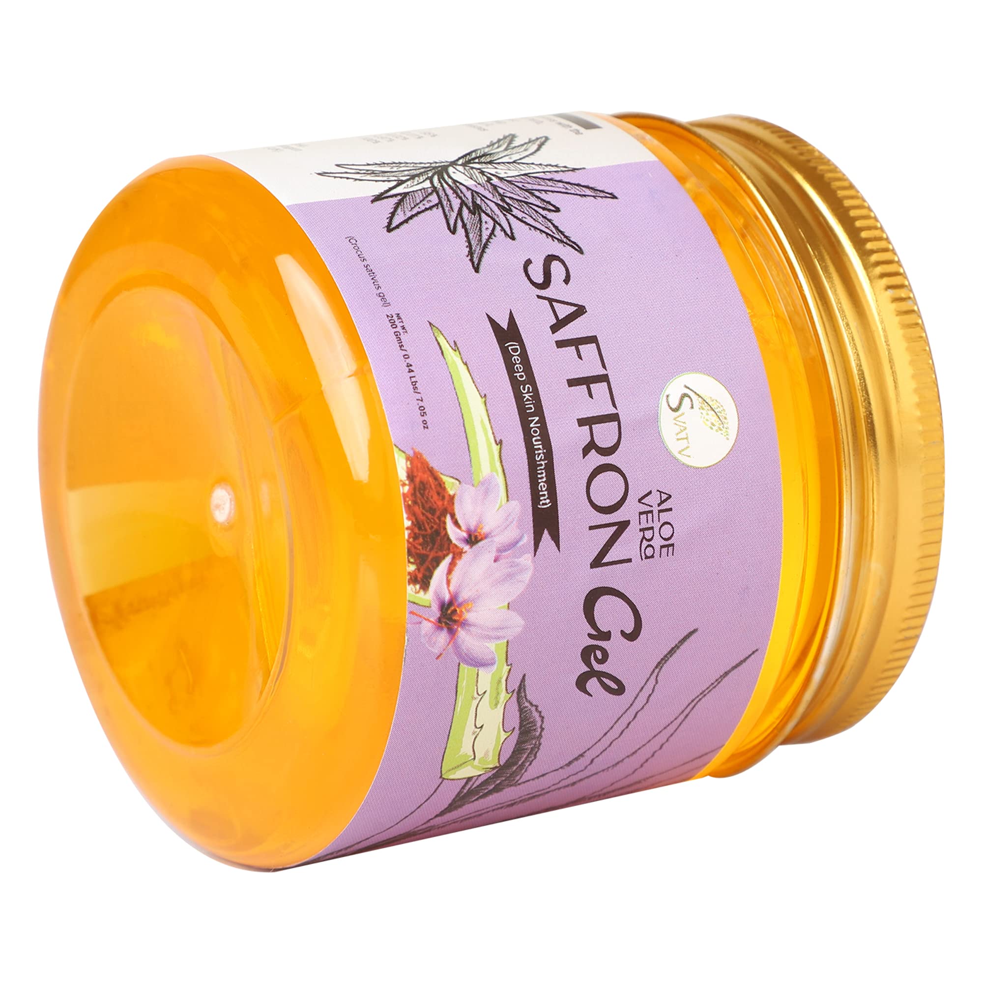 SVATV Saffron Aloe Vera Gel, 200 ml (Pack of 1) - Image 3