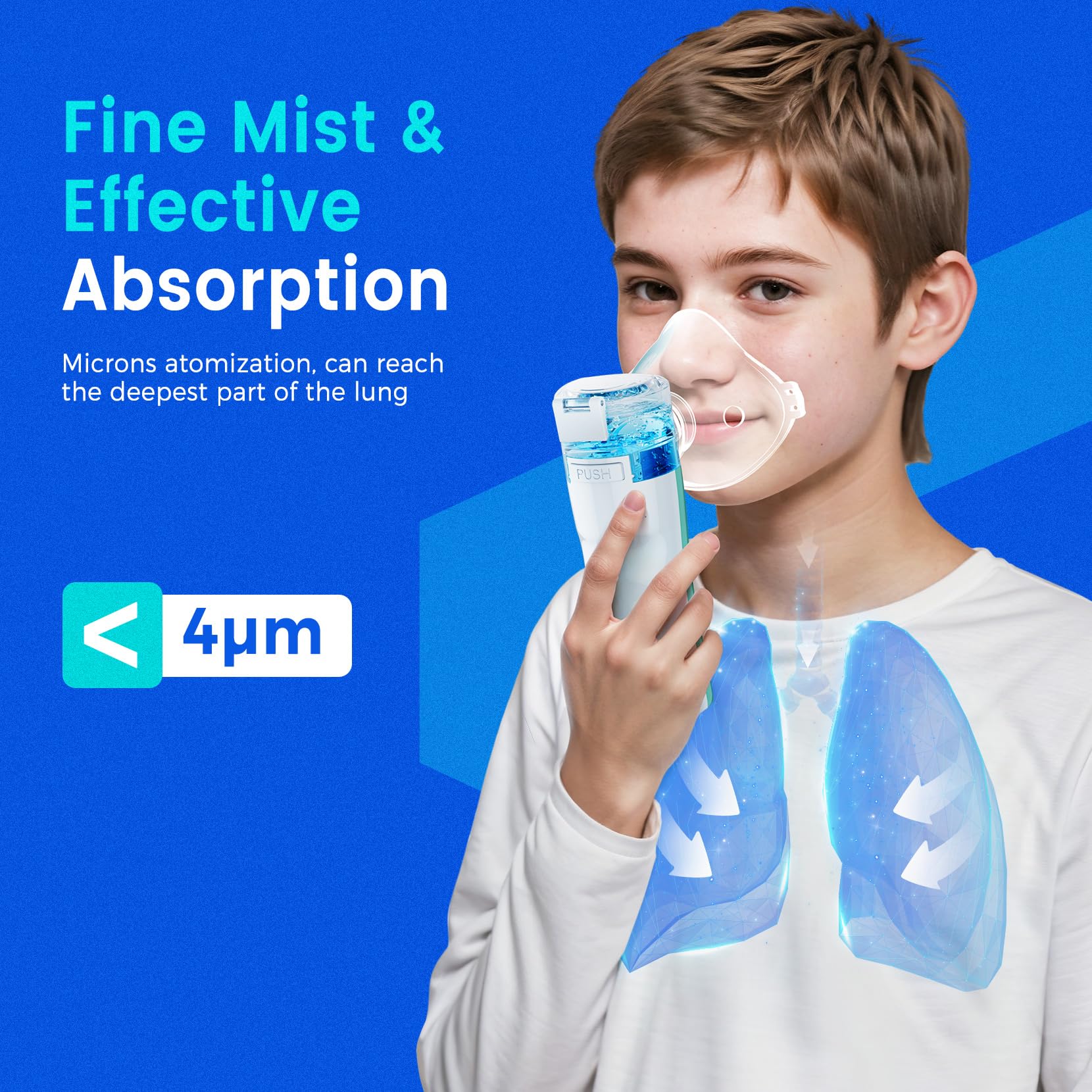 Nebulizer, Portable Nebulizer Machine for Kids and Adults, Nebulizer Machine,The USB Rechargeable Handheld steam Inhaler Great for Travel, Office & Home Analysis
