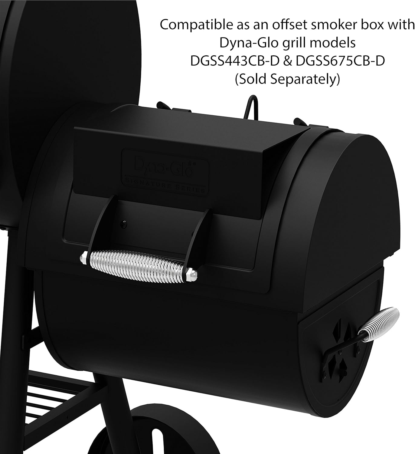Dyna-Glo DGSS287CB-D Portable Tabletop Charcoal Grill & Side Firebox