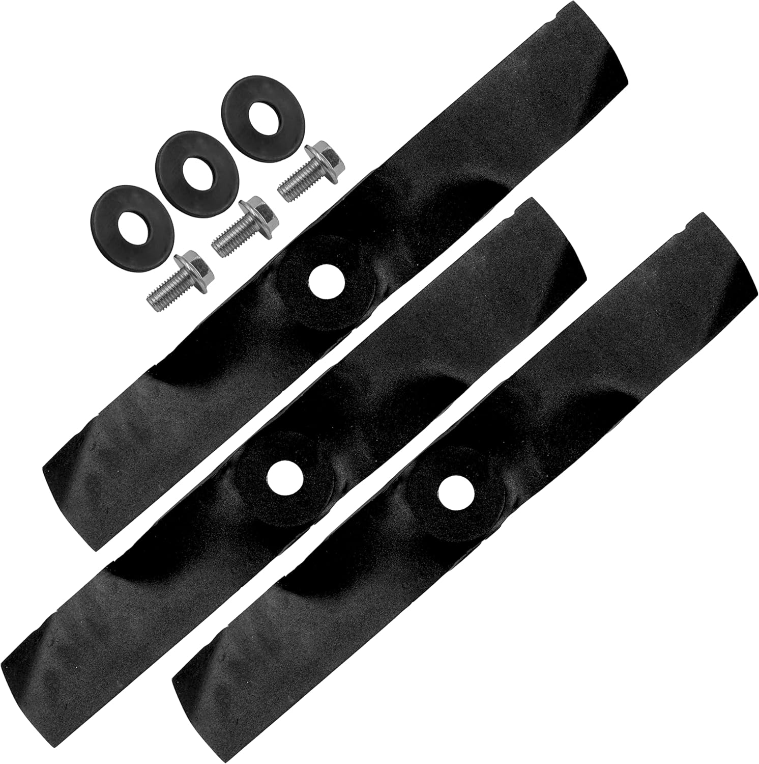 Caltric 48" Deck Blade with Bolts & Washers Compatible with John Deere F510 F525 F620 F680 F687 F710 F725 F735 GS25 GS30 GS45 GS75 GT242 GT262 GT275 LX172 LX173 LX176 LX178 LX186 LX188