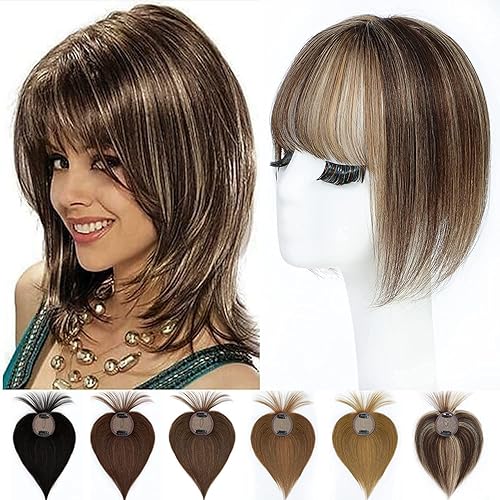 UIPEUBO Toppers para el cabello para mujer, cabello humano real, postizos para mujer