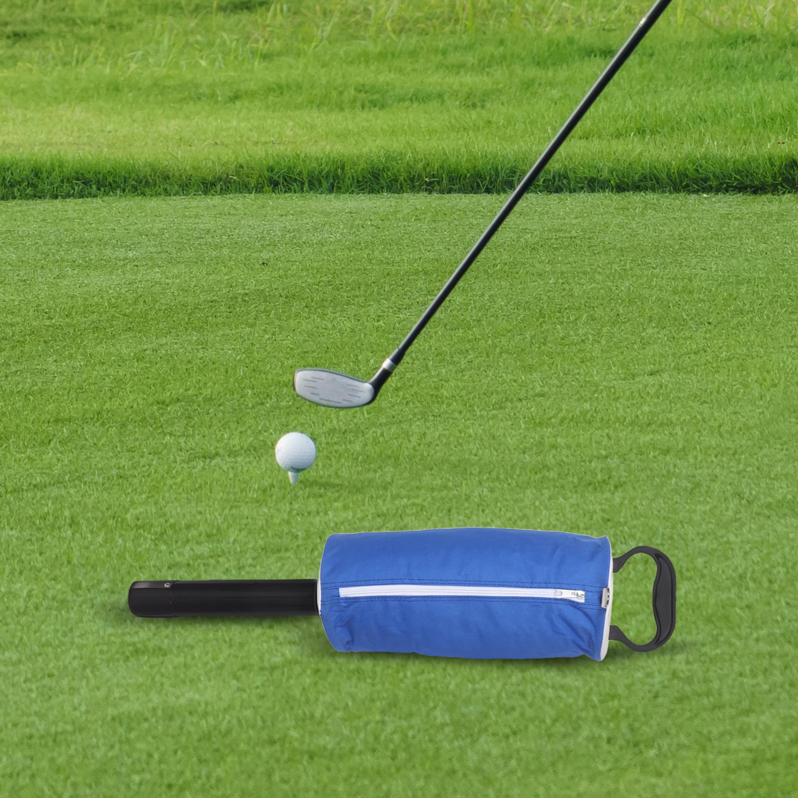 Gatuida Golfball-Tragetasche: Tragbare Golfballtasche für unterwegs mit abnehmbarem Auffangbehälter mit Reißverschlüssen und Griff zur Aufbewahrung von Transportzubehör