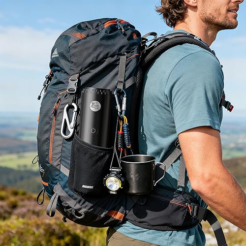 Miniatura 9 de Cafetera portátil 2 en 1, máquina de café espresso portátil de 20 barras con calefacción automática, compatible con NS y café molido para