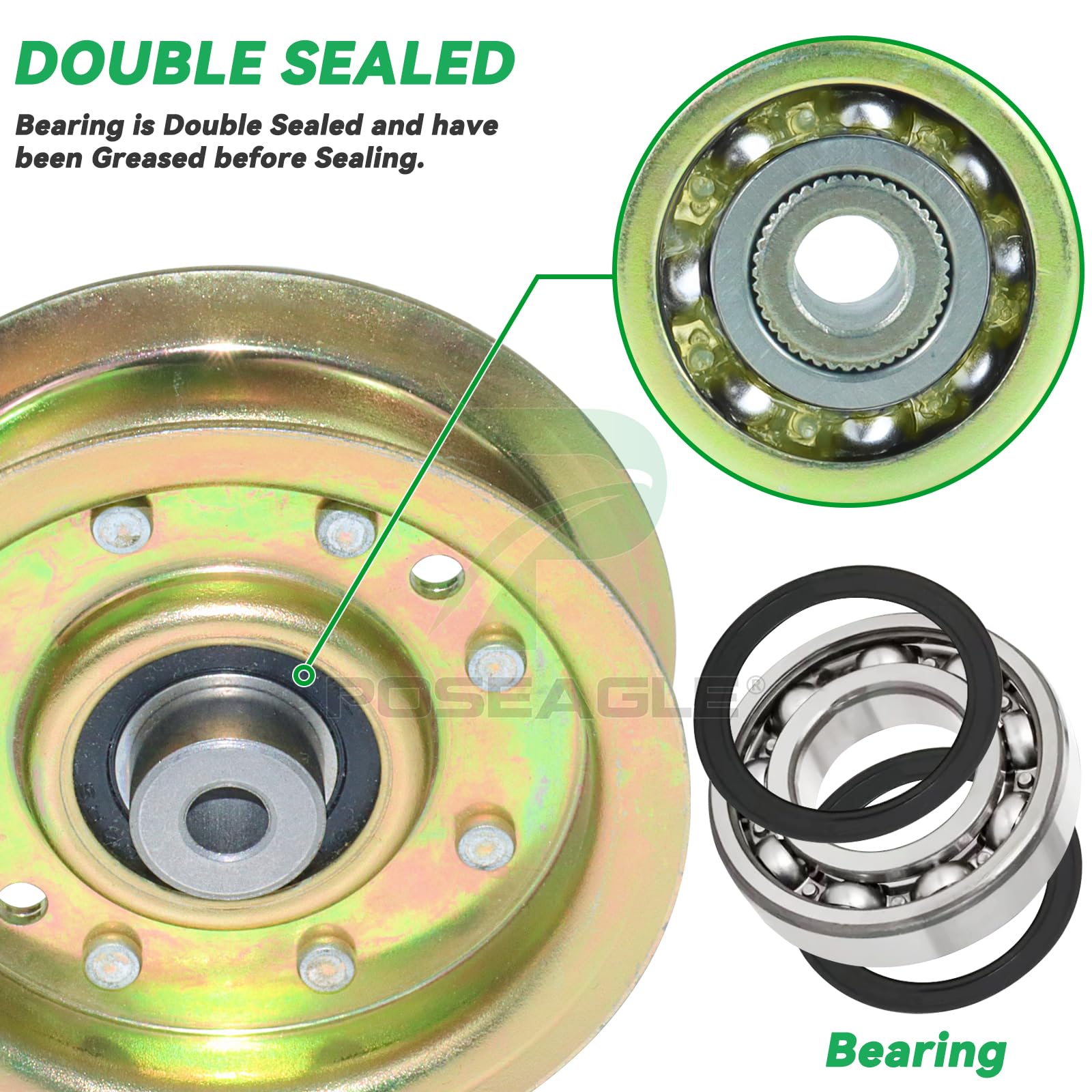 y♡ Amazon.com : POSEAGLE 156493 Pulley Replaces 532173901 532156493