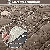 Vista 4 de TAOCOCO Funda para silla reclinable 100% impermeable, fundas antideslizantes para silla reclinable con bolsillo, funda lavable para silla